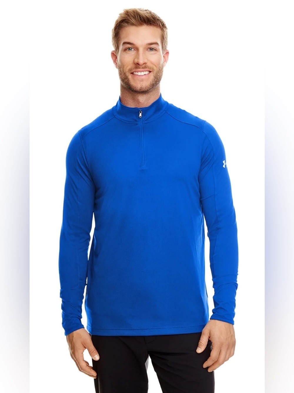 Under Armour Men's Bright Royal Blue Quarter-Zip Performance Shirt
